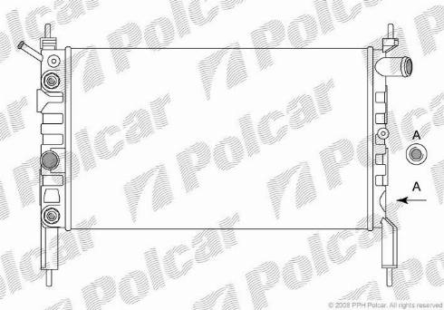 Polcar 550708 - Radiators, Motora dzesēšanas sistēma autodraugiem.lv