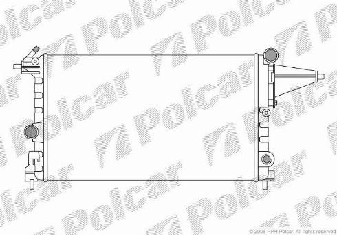 Polcar 551408-4 - Radiators, Motora dzesēšanas sistēma autodraugiem.lv