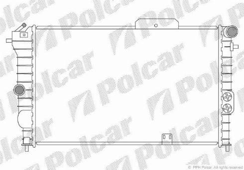 Polcar 551408-5 - Radiators, Motora dzesēšanas sistēma autodraugiem.lv