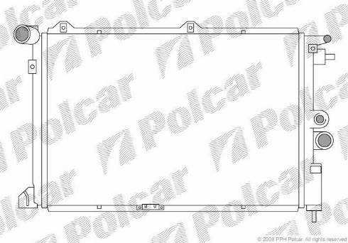 Polcar 551408-6 - Radiators, Motora dzesēšanas sistēma autodraugiem.lv