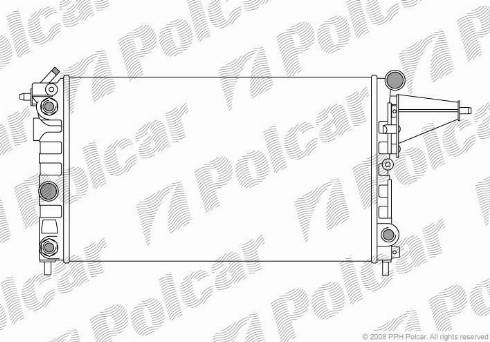 Polcar 551408-1 - Radiators, Motora dzesēšanas sistēma autodraugiem.lv