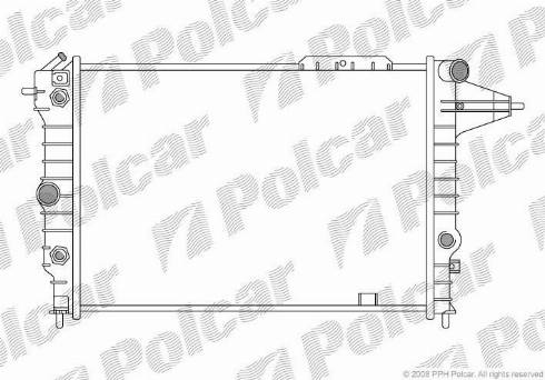 Polcar 5514082X - Radiators, Motora dzesēšanas sistēma autodraugiem.lv