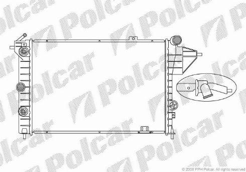 Polcar 551408-2 - Radiators, Motora dzesēšanas sistēma autodraugiem.lv