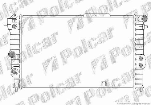 Polcar 5514087X - Radiators, Motora dzesēšanas sistēma autodraugiem.lv