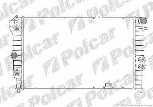 Polcar 551408-7 - Radiators, Motora dzesēšanas sistēma autodraugiem.lv