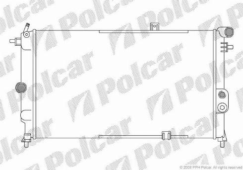 Polcar 551408A5 - Radiators, Motora dzesēšanas sistēma autodraugiem.lv