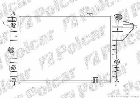 Polcar 551408A2 - Radiators, Motora dzesēšanas sistēma autodraugiem.lv