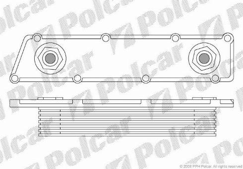 Polcar 5515L81X - Eļļas radiators, Motoreļļa autodraugiem.lv