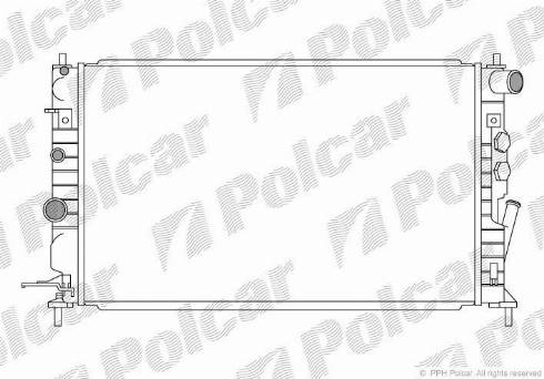 Polcar 551608-9 - Radiators, Motora dzesēšanas sistēma autodraugiem.lv