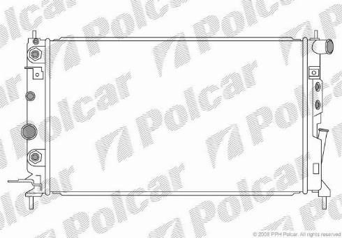 Polcar 5516086X - Radiators, Motora dzesēšanas sistēma autodraugiem.lv