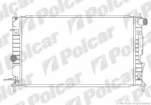 Polcar 551608-0 - Radiators, Motora dzesēšanas sistēma autodraugiem.lv