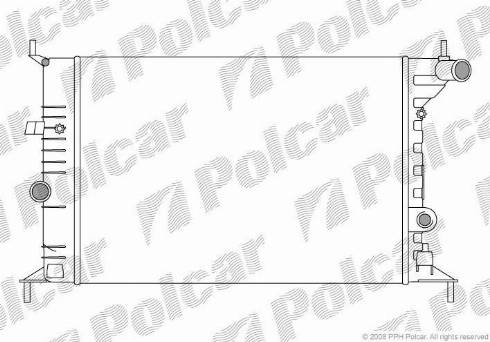 Polcar 5516081X - Radiators, Motora dzesēšanas sistēma autodraugiem.lv