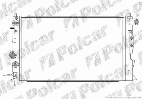 Polcar 551608-3 - Radiators, Motora dzesēšanas sistēma autodraugiem.lv