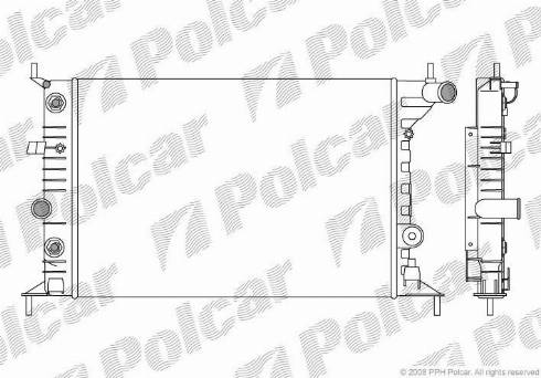 Polcar 5516082X - Radiators, Motora dzesēšanas sistēma autodraugiem.lv