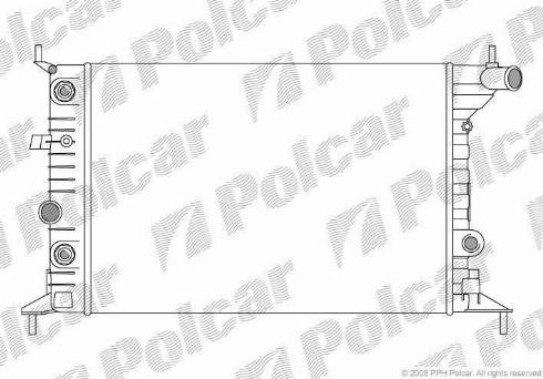 Polcar 551608A2 - Radiators, Motora dzesēšanas sistēma autodraugiem.lv