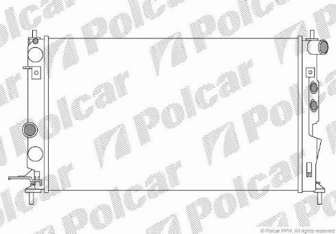 Polcar 551608A4 - Radiators, Motora dzesēšanas sistēma autodraugiem.lv