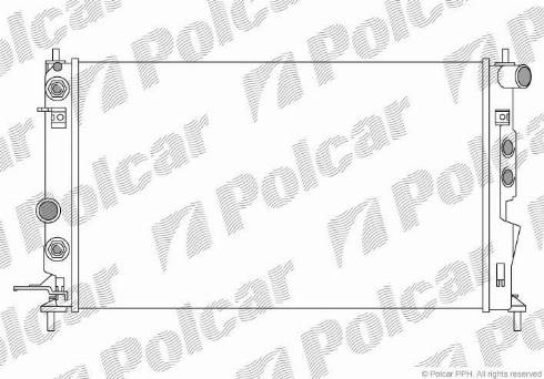 Polcar 551608A3 - Radiators, Motora dzesēšanas sistēma autodraugiem.lv