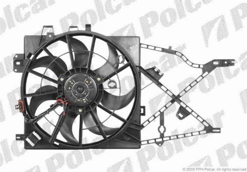 Polcar 551623W1 - Ventilators, Motora dzesēšanas sistēma autodraugiem.lv