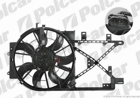 Polcar 551623W3 - Ventilators, Motora dzesēšanas sistēma autodraugiem.lv