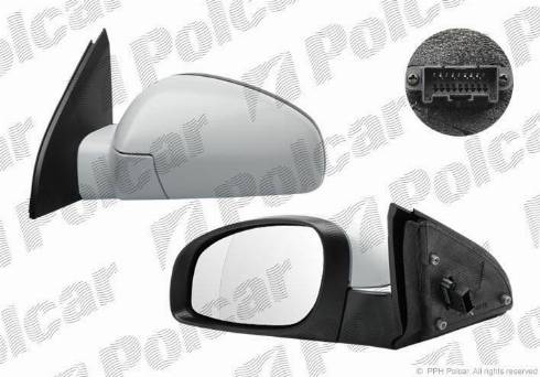 Polcar 5518524M - Ārējais atpakaļskata spogulis autodraugiem.lv