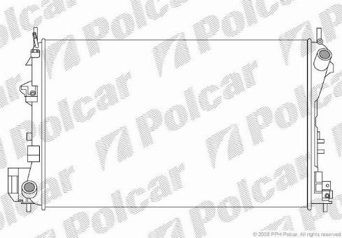 Polcar 5518081X - Radiators, Motora dzesēšanas sistēma autodraugiem.lv