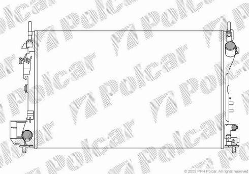 Polcar 5518087X - Radiators, Motora dzesēšanas sistēma autodraugiem.lv