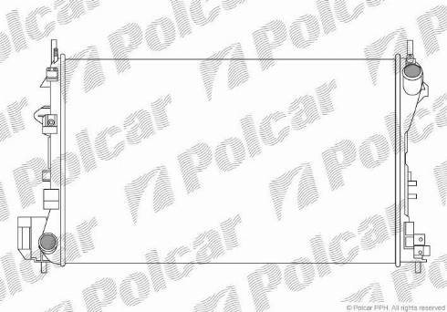 Polcar 551808A4 - Radiators, Motora dzesēšanas sistēma autodraugiem.lv