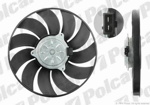 Polcar 551823U8X - Ventilators, Motora dzesēšanas sistēma autodraugiem.lv