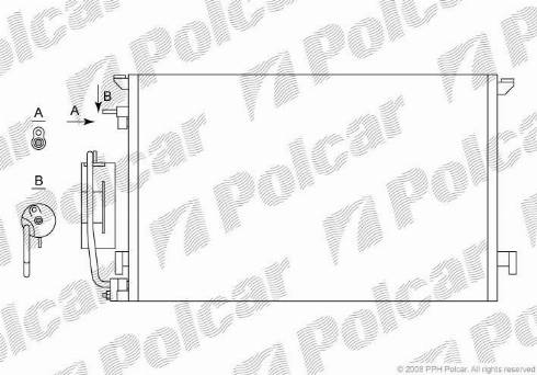 Polcar 5518K84X - Kondensators, Gaisa kond. sistēma autodraugiem.lv