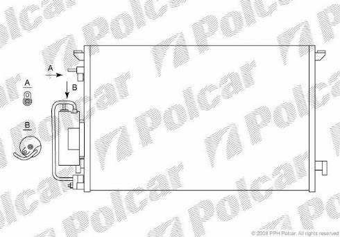 Polcar 5518K81X - Kondensators, Gaisa kond. sistēma autodraugiem.lv