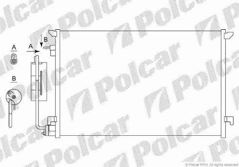 Polcar 5518K8C3 - Kondensators, Gaisa kond. sistēma autodraugiem.lv