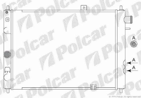 Polcar 551308A2 - Radiators, Motora dzesēšanas sistēma autodraugiem.lv