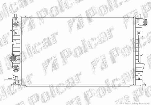Polcar 551708-1 - Radiators, Motora dzesēšanas sistēma autodraugiem.lv