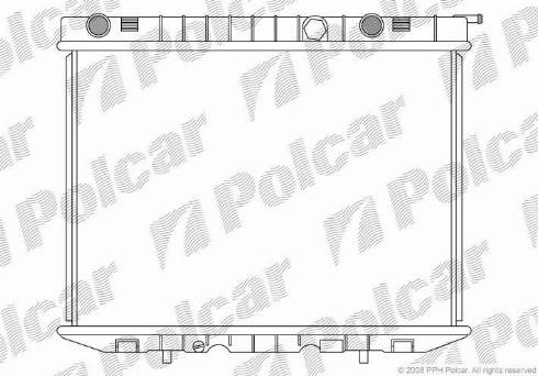 Polcar 558008-4 - Radiators, Motora dzesēšanas sistēma autodraugiem.lv