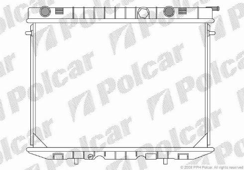 Polcar 558008-1 - Radiators, Motora dzesēšanas sistēma autodraugiem.lv