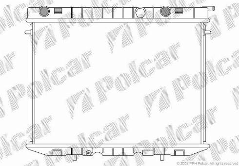 Polcar 558008-3 - Radiators, Motora dzesēšanas sistēma autodraugiem.lv