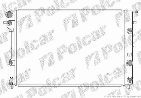 Polcar 5528081X - Radiators, Motora dzesēšanas sistēma autodraugiem.lv