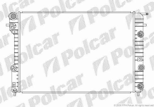 Polcar 552808-1 - Radiators, Motora dzesēšanas sistēma autodraugiem.lv