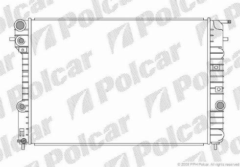 Polcar 5527081X - Radiators, Motora dzesēšanas sistēma autodraugiem.lv