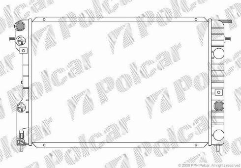 Polcar 552708-3 - Radiators, Motora dzesēšanas sistēma autodraugiem.lv