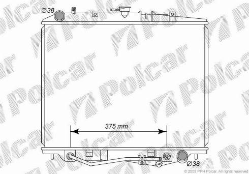 Polcar 5570081K - Radiators, Motora dzesēšanas sistēma autodraugiem.lv