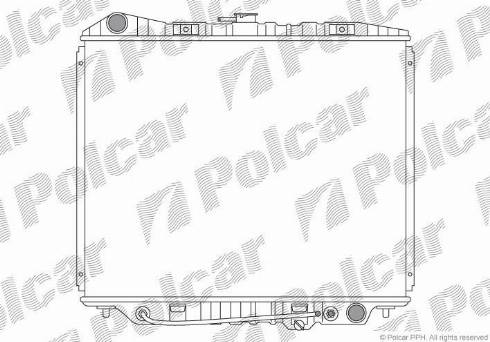 Polcar 557008-1 - Radiators, Motora dzesēšanas sistēma autodraugiem.lv