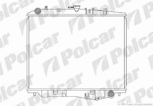 Polcar 5570083K - Radiators, Motora dzesēšanas sistēma autodraugiem.lv