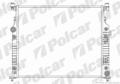 Polcar 504508-1 - Radiators, Motora dzesēšanas sistēma autodraugiem.lv