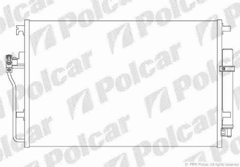 Polcar 5065K8C1 - Kondensators, Gaisa kond. sistēma autodraugiem.lv