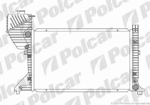 Polcar 5063082X - Radiators, Motora dzesēšanas sistēma autodraugiem.lv