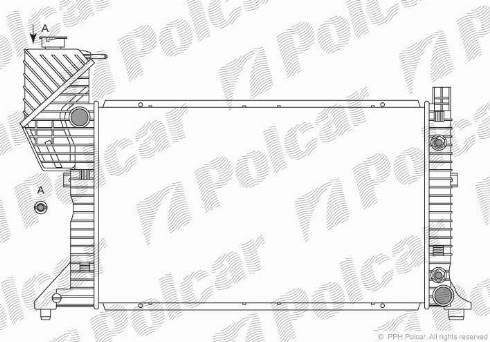 Polcar 506208-4 - Radiators, Motora dzesēšanas sistēma autodraugiem.lv