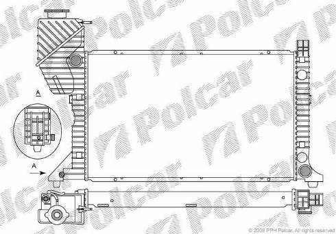 Polcar 5062083X - Radiators, Motora dzesēšanas sistēma autodraugiem.lv