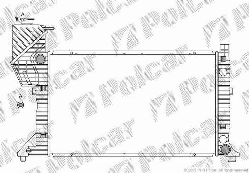 Polcar 506208-3 - Radiators, Motora dzesēšanas sistēma autodraugiem.lv