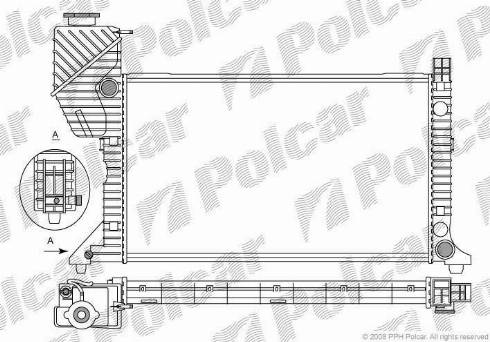 Polcar 5062082X - Radiators, Motora dzesēšanas sistēma autodraugiem.lv